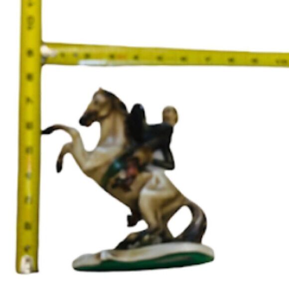 Italian Antique Don Quixote Statue Figurine On The Horse by Antonio Borsato - Picture 10 of 10